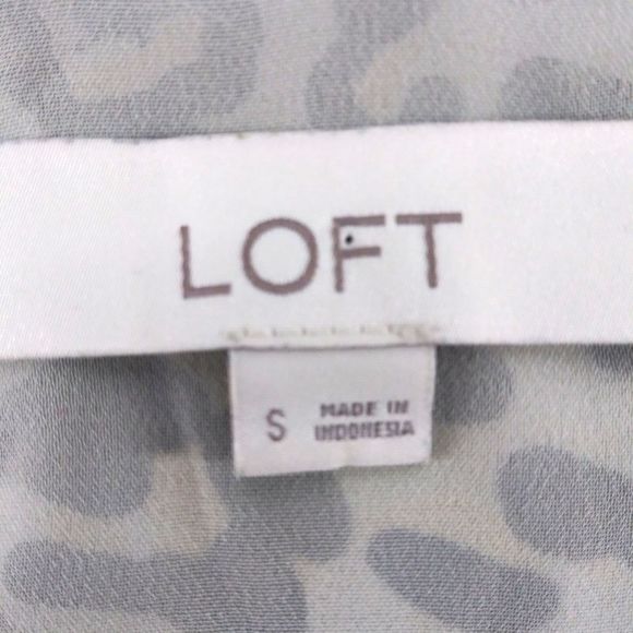 Loft Tank Womens Small Brown Animal Print Spaghetti Strap Pullover Top - Picture 4 of 6